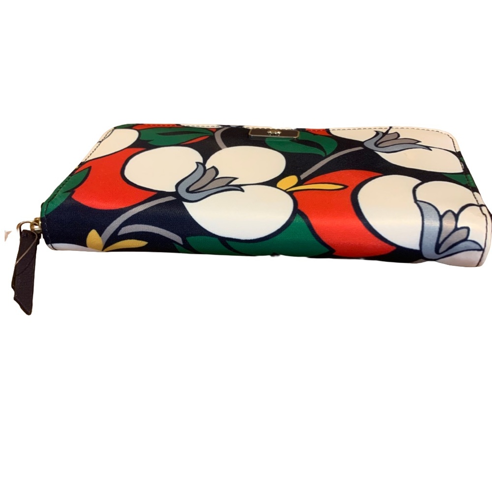 KATE SPADE "DAWN BREEZY" MULTI COLOR FLORAL LARGE CONTINENTAL WALLET - Picture 5 of 13